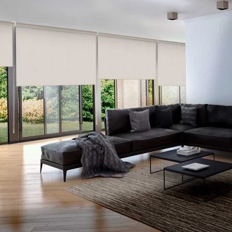 Detalle Tejido Blackout Dark M1 60% PVC 40% Fibra de Vidrio