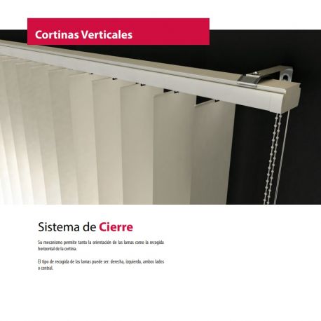 Cortina de Lamas Verticales a Medida Lamas 127mm |  Traslúcido Shantung