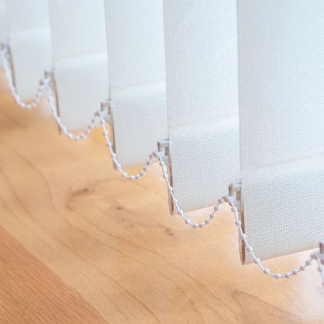 Cortina de Lamas Verticales a Medida Lamas 127mm |  Traslúcido Shantung