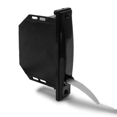 Recogedor Persiana Negro Empotrar Cinta 20mm