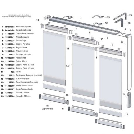 Panel Japones Screen Touch