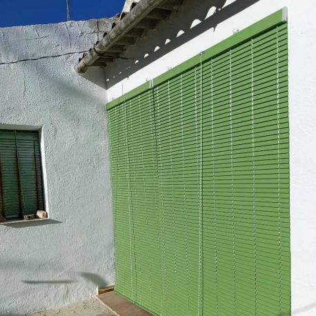 Persiana Alicantina PVC Color Verde Oliva