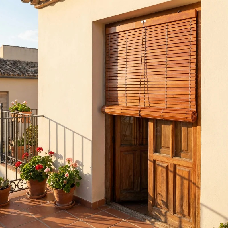 Persiana de Madera Exterior Avellana