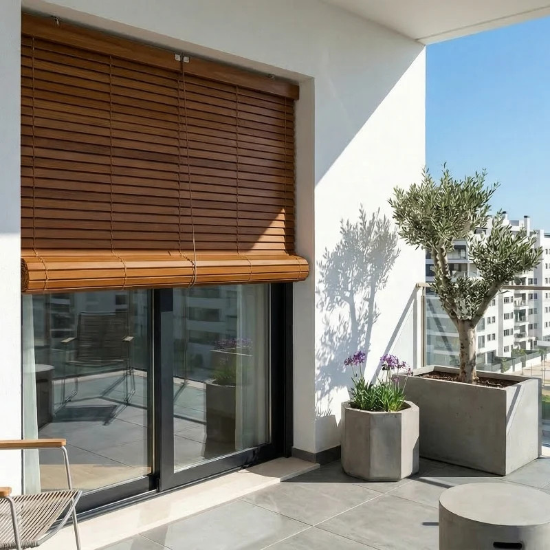 Persiana Alicantina Madera Exterior Roble
