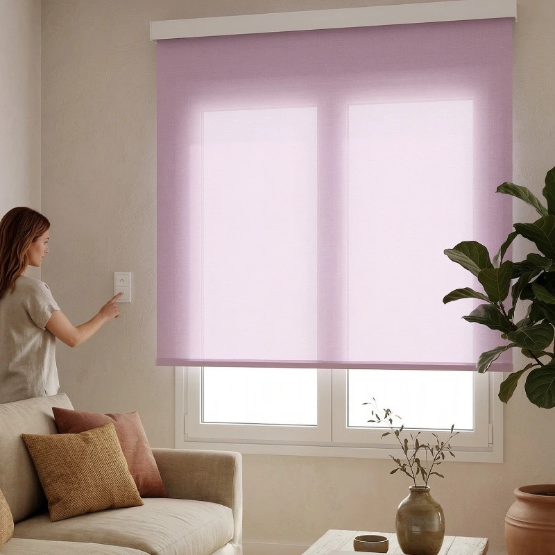 Estor Eléctrico Traslúcido Miami TotQuality - Cajón Decorativo