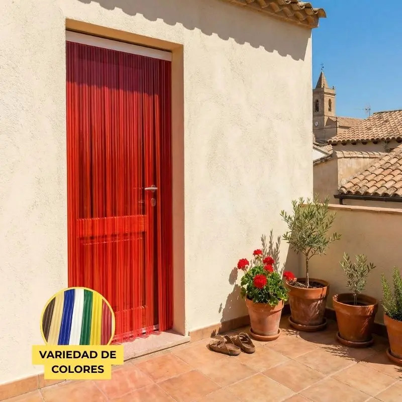 Cortinas de Tiras para Puertas 3 Cañas