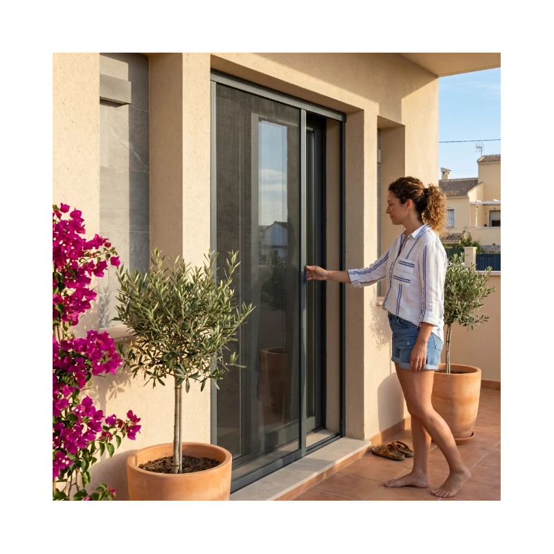 Mosquitera Enrollable Lateral Bora Top Sistema Antiviento 1 Hoja
