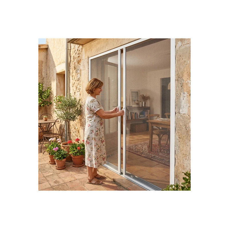 Mosquitera Enrollable Lateral Doble L-2005 2 Hojas