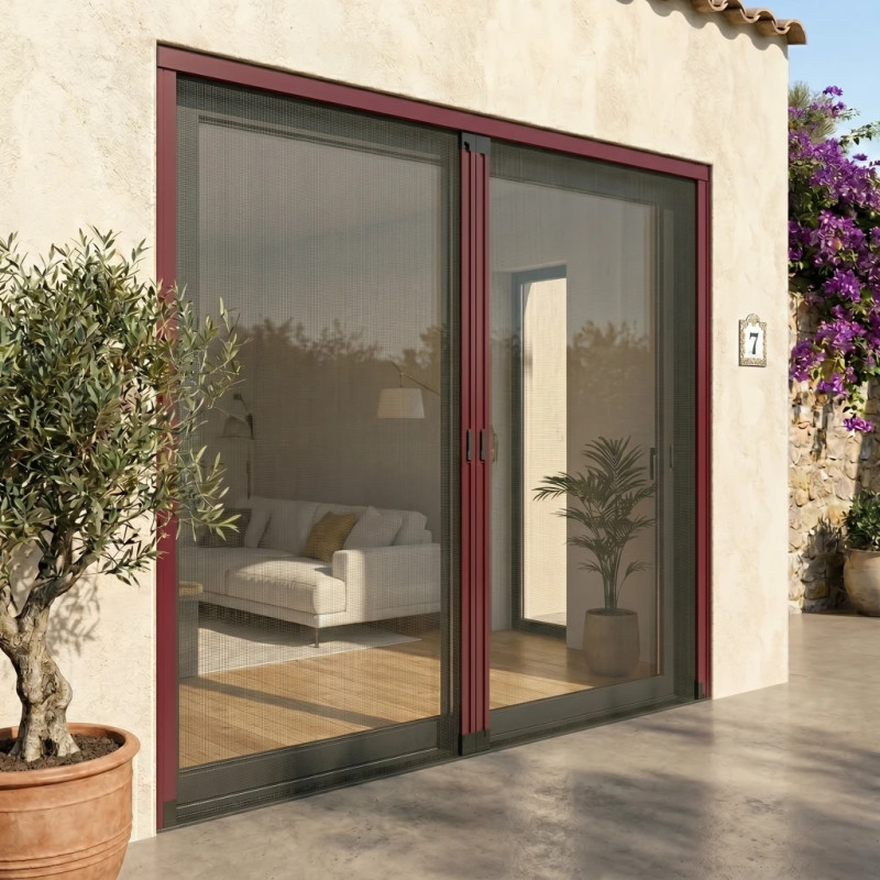 Mosquitera Enrollable para Puertas Flexa 2 Hojas