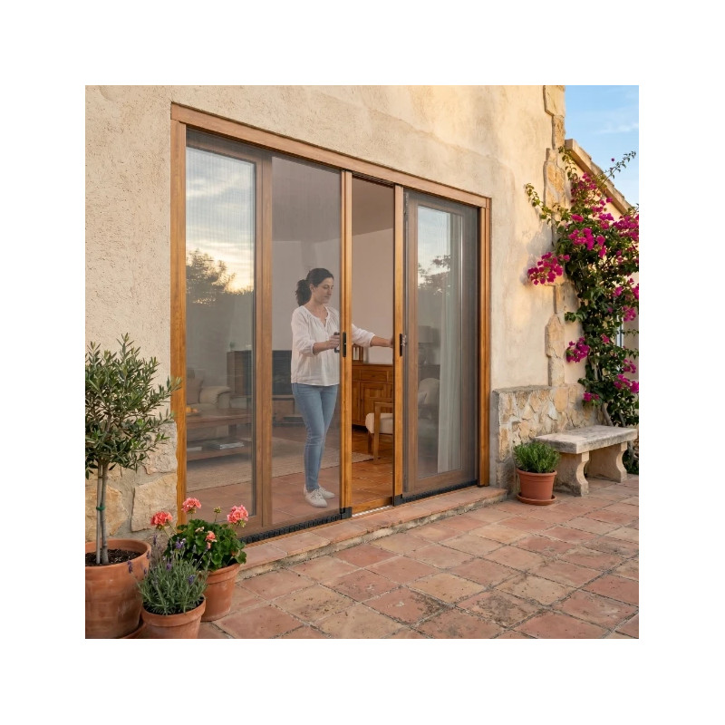 Mosquitera Enrollable para Puertas STAR 50 2 Hojas