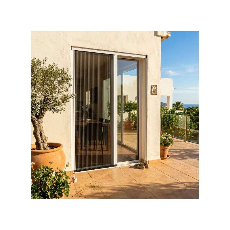 Mosquitera Plisada para Puerta Doble Cadena 1 Hoja 40mm TotQuality