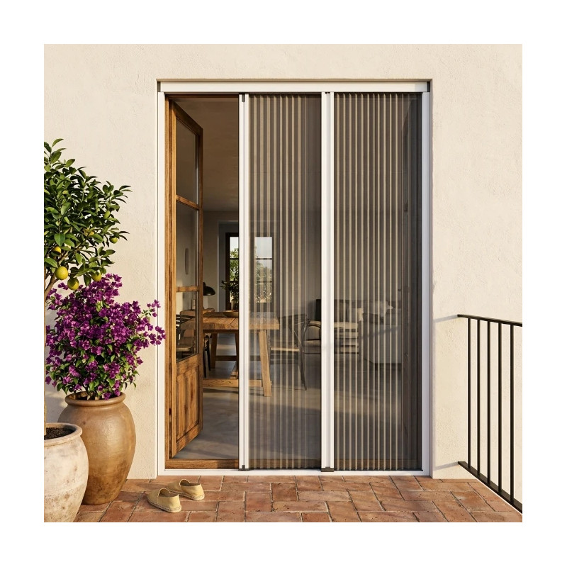 Mosquitera Plisada Royal 32 Plus ANTIVIENTO 1 Hoja con Perfil XL (Grandes Dimensiones)