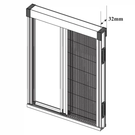 Mosquitera Plisada Puerta Lateral Royal 32 una Hoja