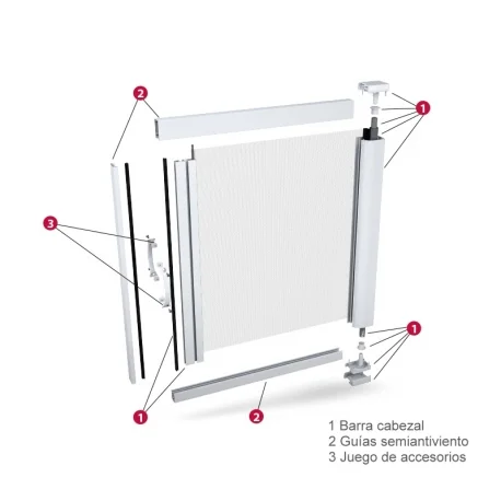 MOSQUITERA ENROLLABLE LATERAL PUERTAS 2 HOJAS L-2005