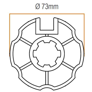 ADAPTADOR EJE OJIVA 78mm
