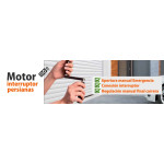 Motor con cable regulación manual con sistema de emergencia