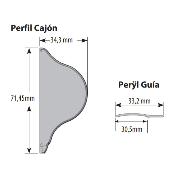 Estor Lapa Medidas Cajón