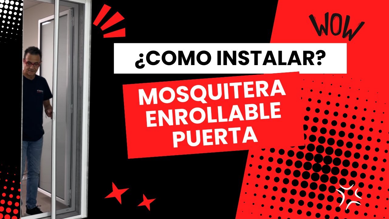 ¿Cómo instalar mosquitera enrollable lateral L-2005?