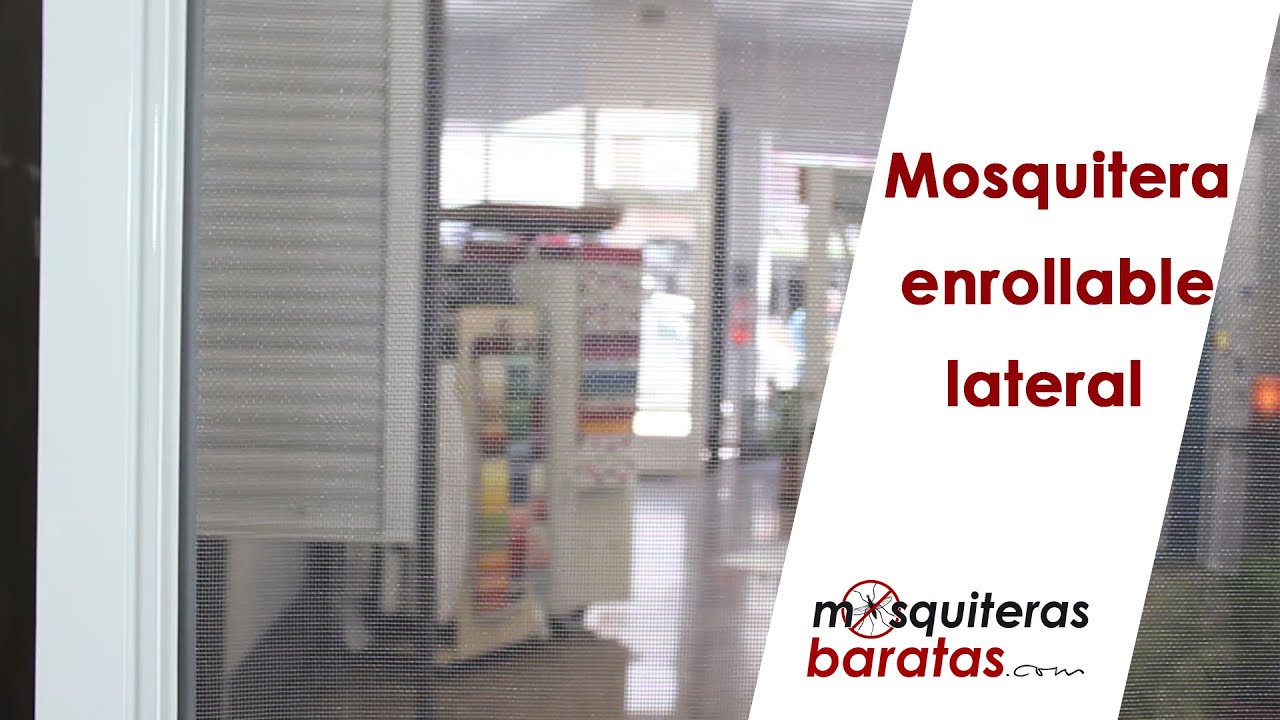 Cómo funciona la mosquitera enrollable lateral
