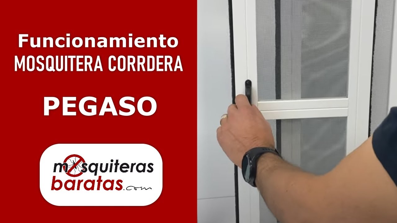 Cómo funciona la mosquitera corredera Pegaso