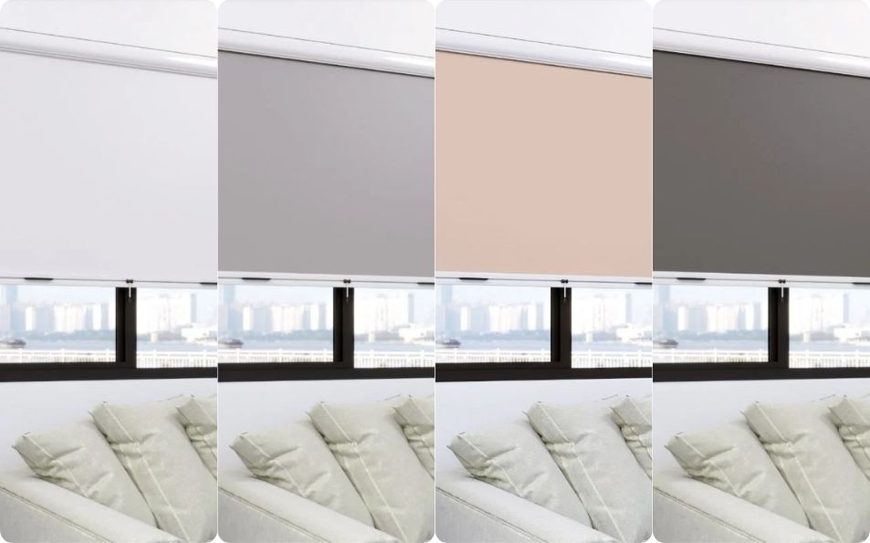 Tejido blackout opaco 100 % para control de luz y privacidad total