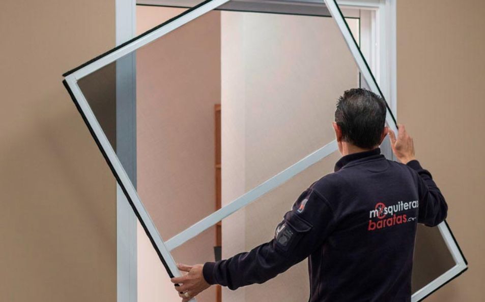 Mosquiteras fija de fácil instalación para ventanas
