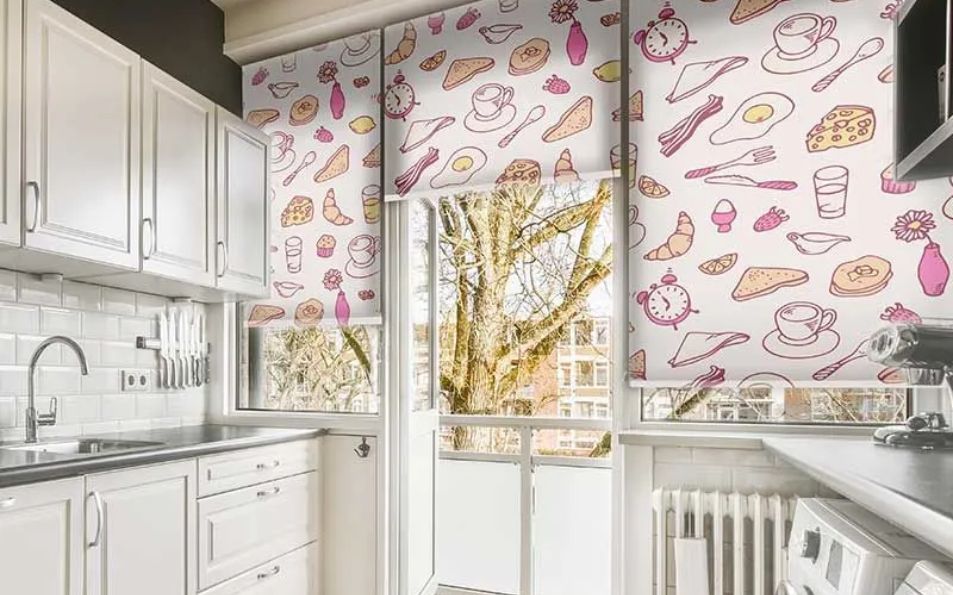 Estor screen con fabricación a medida para cocina