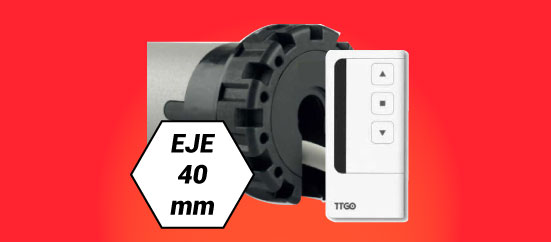 Motores para Persianas de 40mm. con mando a distancia Motores para Persianas de 40mm. con mando a distancia
