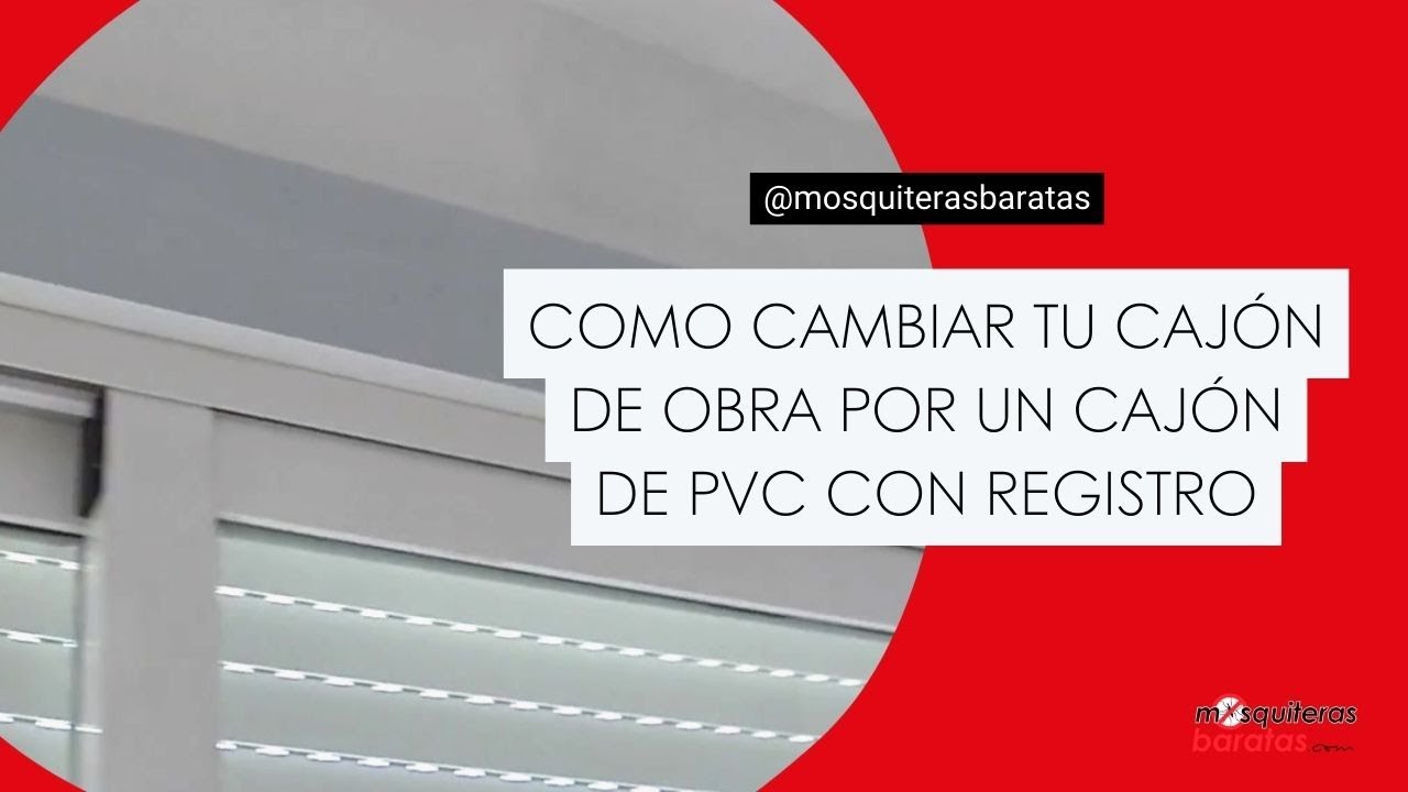Cómo cambiar cajón de obra por cajón de PVC con registro
