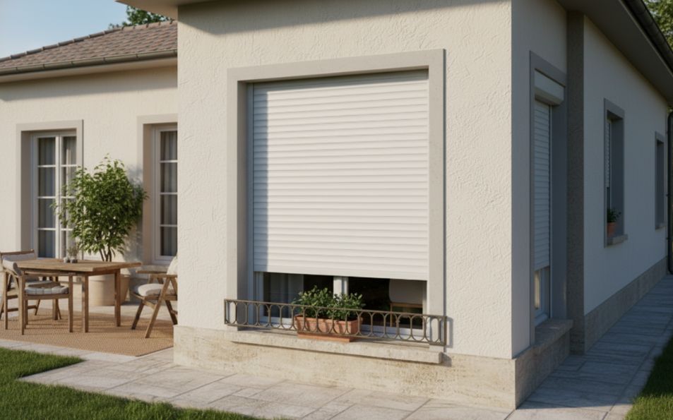 Persiana de aluminio térmica C45 fabricada a medida