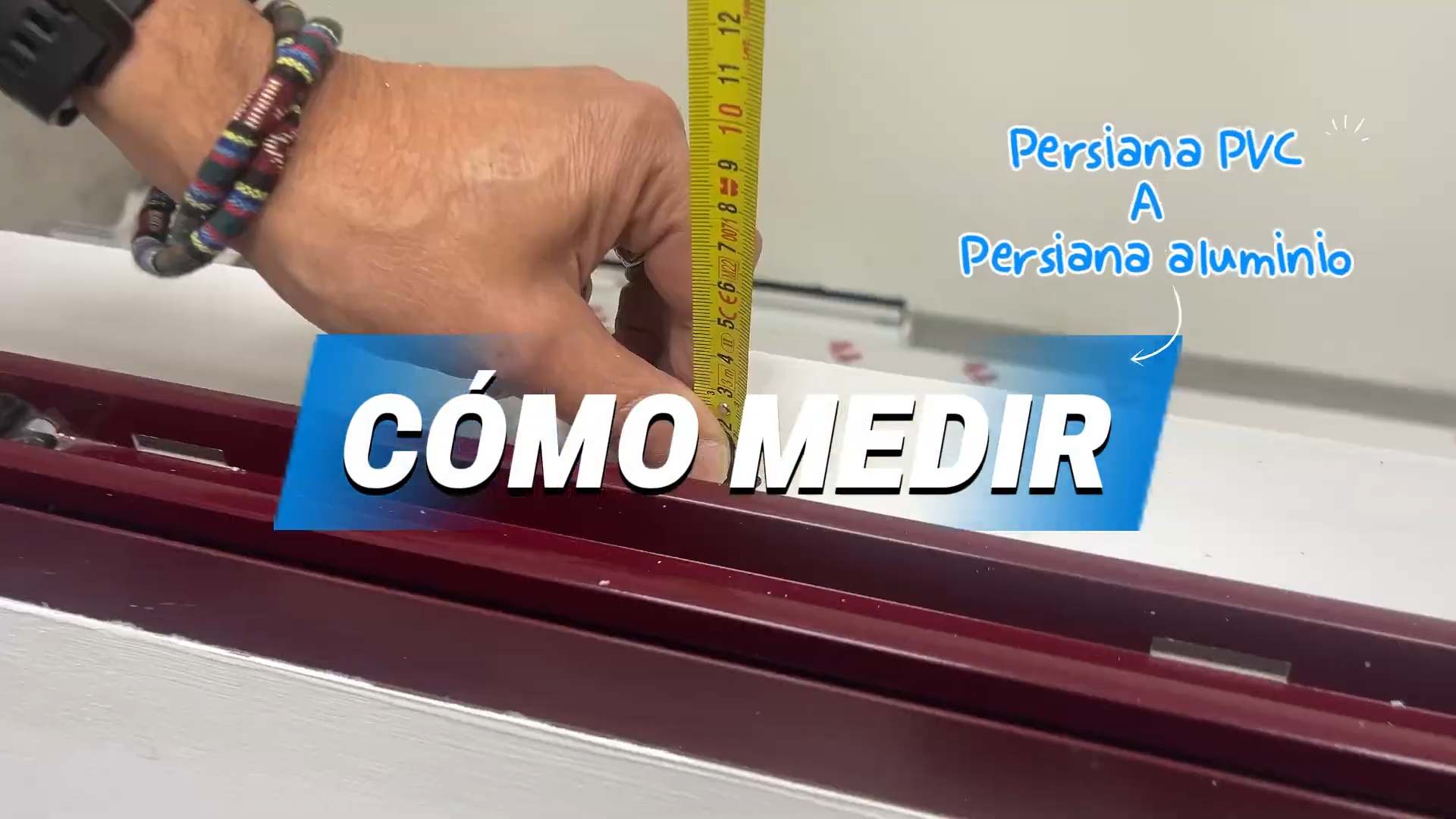Cómo medir para cambiar persiana de pvc a aluminio