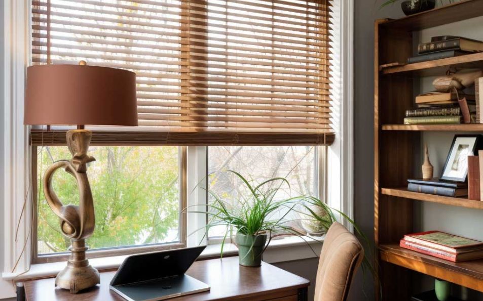 Persiana veneciana de madera PREMIUM que aporta calidez