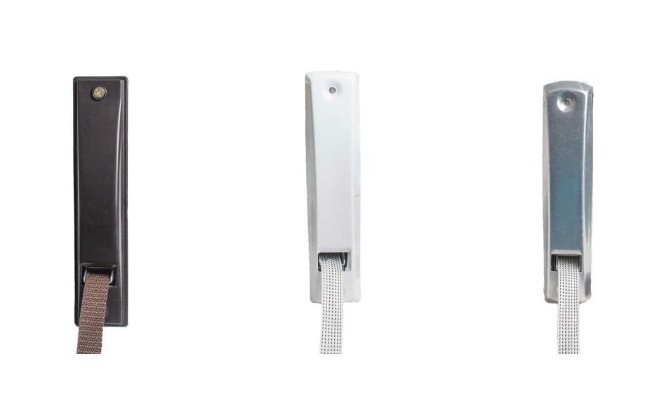 Recogedor empotrado para cintas de 22mm resistentes al desgaste