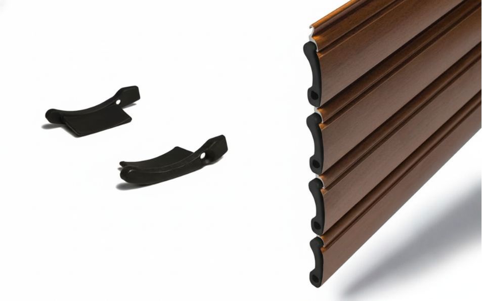 Tapones para lama de aluminio curva de 45mm