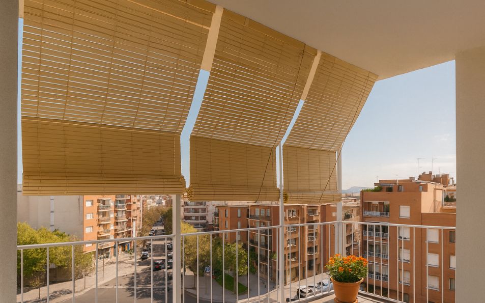 Persiana alicantina de madera fabricada a medida
