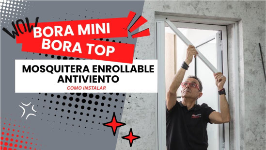¿Cómo instalar mosquitera enrollable Bora Top?