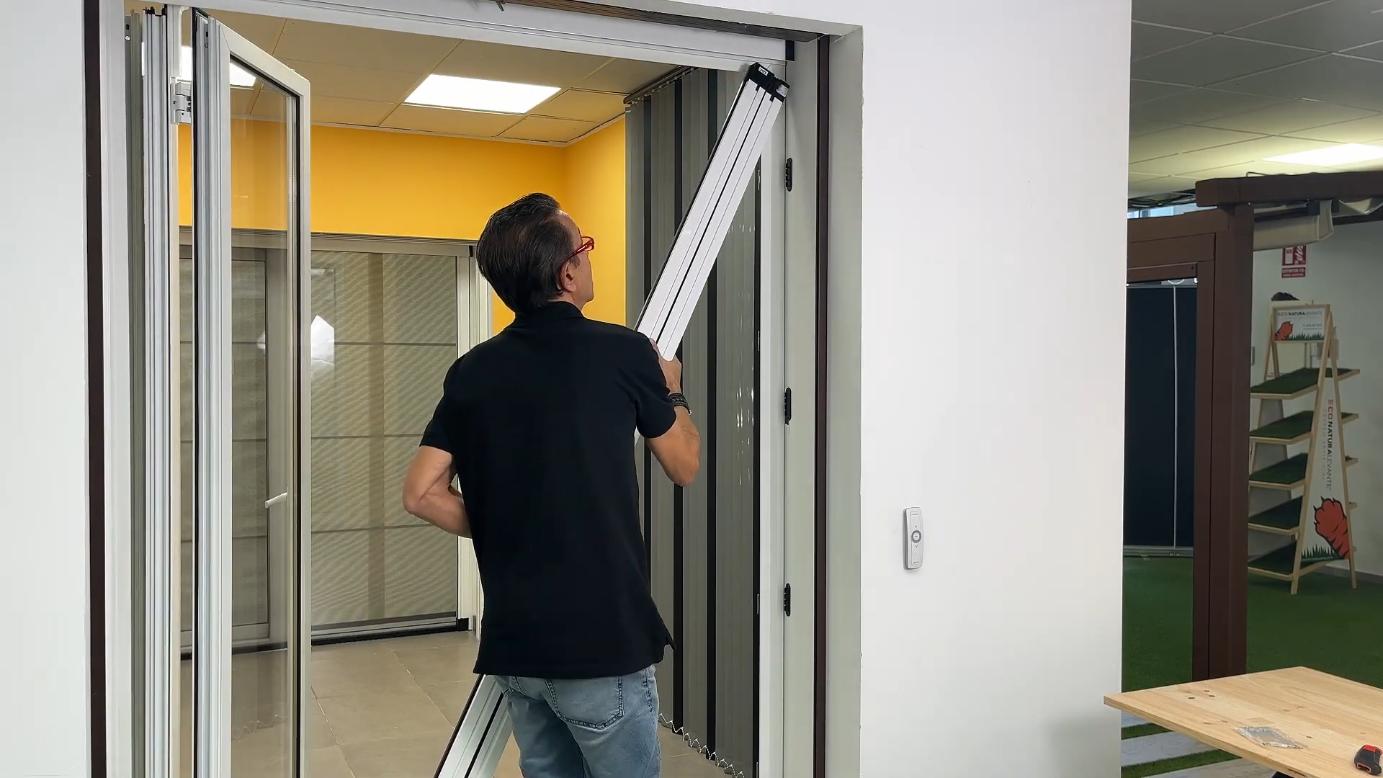 Cómo instalar mosquitera plisada de doble cadena